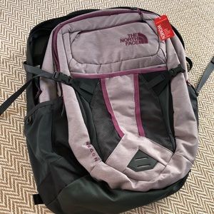 North Face Pink and Grey Women’s Backpack